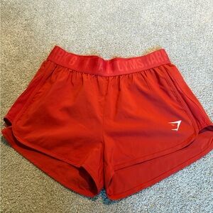 Gymshark Women's Vibrant Red Athletic Shorts
